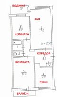 Лот: 5248382. Фото: 7. Продам 3-ком ул.Щорса 63 (Район...
