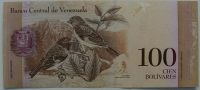 Лот: 9322020. Фото: 2. Венесуэла 100 боливаров 2012-13... Банкноты