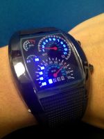 Лот: 3340400. Фото: 2. Часы LED Спидометр. Часы, аксессуары