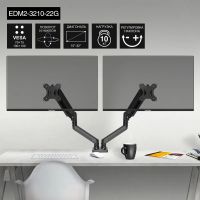 Лот: 25353750. Фото: 3. Кронштейн для двух мониторов ExeGate... Бытовая техника
