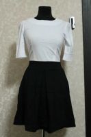 Лот: 4999998. Фото: 2. платье,42-44,белый верх,черный... Женская одежда