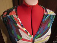 Лот: 8001549. Фото: 3. майка-топ, драпировка, р. 52-56. Одежда, обувь, галантерея