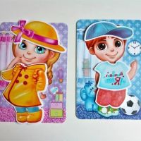Лот: 15989187. Фото: 5. Игра на липучках "Гардероб". Новая...