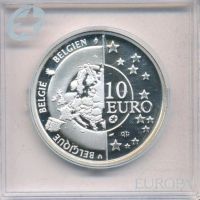 Лот: 6615822. Фото: 2. Бельгия 10 евро 2005 60 лет мира... Монеты