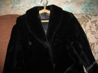 Лот: 1350430. Фото: 2. шуба мутон черная. Женская одежда