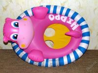 Лот: 989470. Фото: 2. Надувной круг для малышей "Бегемот... Игрушки