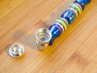 Лот: 11195547. Фото: 2. Трубка курительная металлическая... Сувениры, подарки