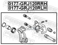 Лот: 21940956. Фото: 2. 0177Grj120rrh_суппорт Торм.зад... Автозапчасти