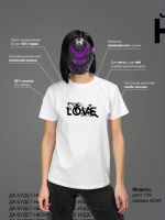 Лот: 19904412. Фото: 5. Футболка с принтом | Love | Подарок...