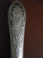 Лот: 8682416. Фото: 7. Нож столовый ручка серебро 875пр...