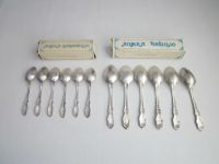 Лот: 11704328. Фото: 2. 5 мельхиоровых столовых наборов... Посуда, кухонная утварь