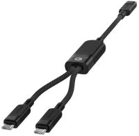 Лот: 25789873. Фото: 3. Кабель ACEFAST C5-11 USB-C 2-in-1... Компьютеры, оргтехника, канцтовары