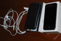 Лот: 795600. Фото: 2. apple iphone 4 16gb black!!! 20... Смартфоны, связь, навигация