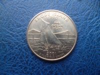Лот: 11299345. Фото: 2. 25 центов 2001 года Штат Род-Айленд... Монеты