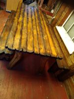 Лот: 17582310. Фото: 2. Стол и две лавки. Кухонная мебель