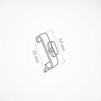 Лот: 21359281. Фото: 3. Клипса для крепления рамки ТЕХНО... Бизнес