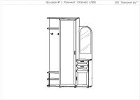 Лот: 3774385. Фото: 2. Прихожая №3 "Рамочная" ПР/Р-03. Мебель для прихожей