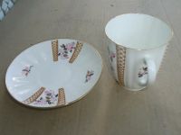 Лот: 19210099. Фото: 2. Чайная кофейная пара ЛФЗ Цветы... Антиквариат