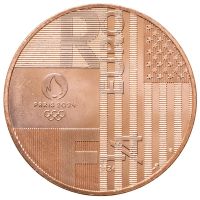 Лот: 24294404. Фото: 2. 1/4 евро 2024 года Франция Передача... Монеты