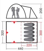 Лот: 5332226. Фото: 2. Палатка "Браво 5" Хаки/бежевый. Туризм
