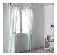 Лот: 10085944. Фото: 5. Гардины с прихватом ИКЕА,бирюзовый...