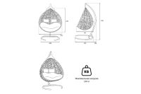 Лот: 24331946. Фото: 8. Кресло-кокон подвесное Hoff Fisht