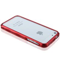 Лот: 3362800. Фото: 6. Бампер для iPhone 5/5s, красный...