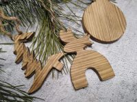 Лот: 24695945. Фото: 3. Новогодние украшения из дерева... Ручная работа