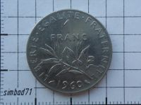 Лот: 4587400. Фото: 2. 1 франк Франция 1960г. Монеты