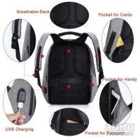 Лот: 12844037. Фото: 9. Рюкзак XD Design Bobby Анти-вор...