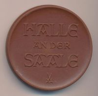 Лот: 15057184. Фото: 2. Германия ГДР Галле Halle D - 65mm... Значки, медали, жетоны