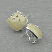 Лот: 1152830. Фото: 2. Серьги с эмалью. Ювелирные изделия, бижутерия, часы