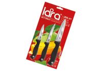 Лот: 15463586. Фото: 2. Набор ножей LARA LR05-51 3 предмета... Посуда, кухонная утварь