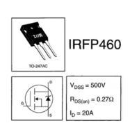 Лот: 20276857. Фото: 2. Транзистор IRFP460 500v, 20A... Радиодетали  (электронные компоненты)