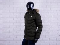 Лот: 14952912. Фото: 2. Пуховик Nike Dark Green. Мужская одежда