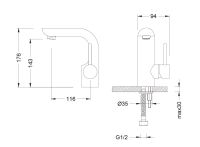 Лот: 3425739. Фото: 3. Смеситель 8026001. Строительство и ремонт