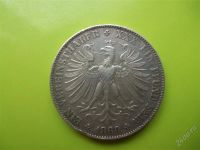Лот: 1989259. Фото: 2. 1 талер 1860 г. Франкфурт, серебро... Монеты