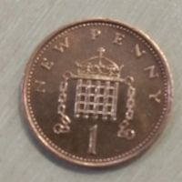 Лот: 19282183. Фото: 2. Великобритания 1 пенни 1976г. Монеты