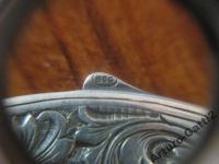 Лот: 6143730. Фото: 5. Пудреница серебро 800 пр вензель...