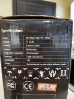 Лот: 16062862. Фото: 2. Светодиодный проектор Led projector... Мониторы, проекторы