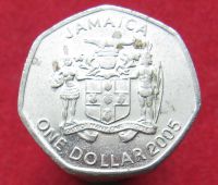 Лот: 15300939. Фото: 2. Ямайка 1 доллар, 2005г. Монеты