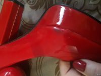 Лот: 13641486. Фото: 2. Туфли красные. Женская обувь
