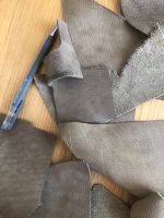 Лот: 22850495. Фото: 2. Лоскутки натуральной кожи-нубук... Ручная работа
