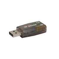 Лот: 9864721. Фото: 2. Внешняя USB звуковая карта с выходом... Комплектующие