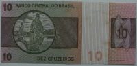 Лот: 12957855. Фото: 2. R Бразилия 10 крузейро 1970-80... Банкноты