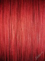 Лот: 2020536. Фото: 2. Нитяные шторы однотонные, бордовые... Домашний текстиль