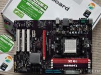 Лот: 13790244. Фото: 2. Материнская плата AM2+ ECS nForce6M-a... Комплектующие