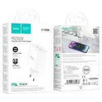 Лот: 25798036. Фото: 2. Сетевое зарядное устройство Hoco... Аксессуары