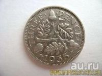 Лот: 8649570. Фото: 2. 3 пенса 1935г. Великобритания... Монеты
