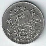 Лот: 16716087. Фото: 2. 10 сантимов 1922 год. Латвия... Монеты